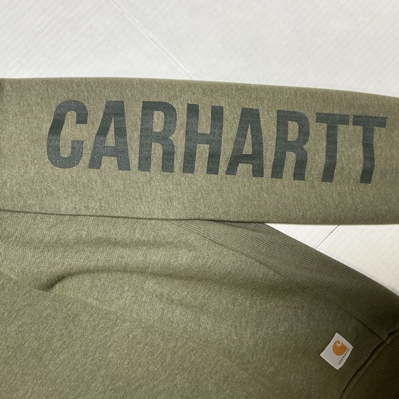 Carhartt Small Pullover Sweater Relaxed Fit Midweight Crewneck Block Women's - Picture 4 of 10